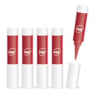 bote de tinta roja para marcar huevos sello eggid